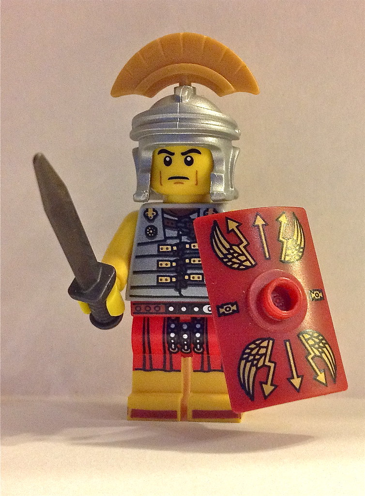 Lego Roman Centurion My Lego Roman Centurion with golden c… Flickr