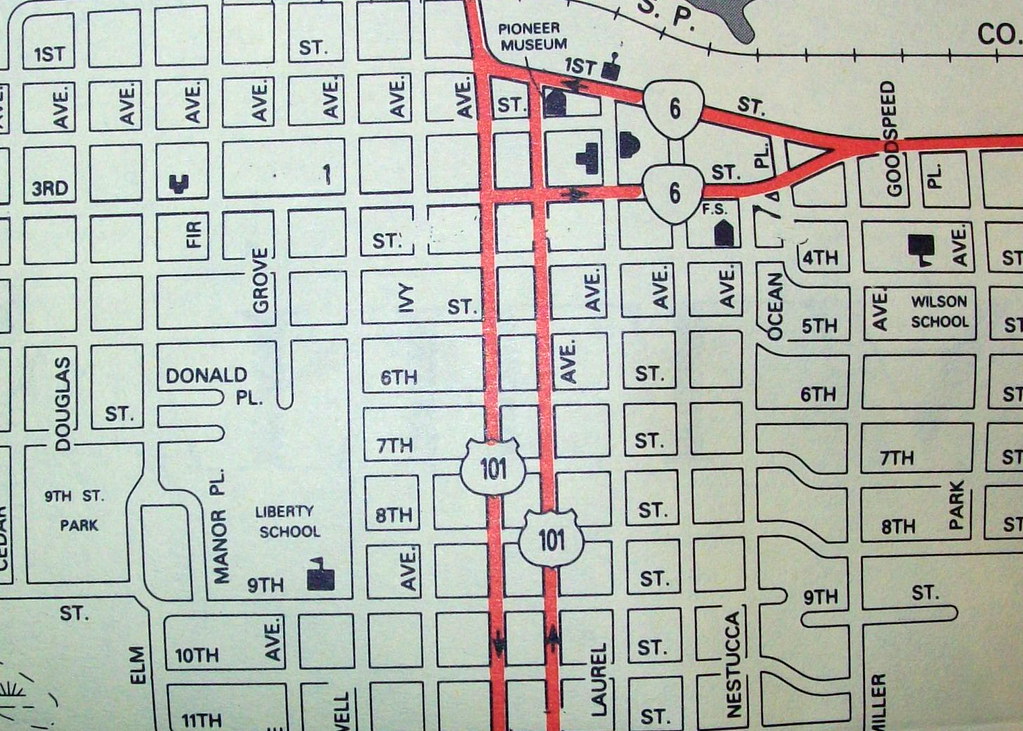 Tillamook OR 1992 Map by Pittmon Maps. davecito Flickr