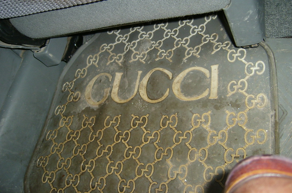 Gucci car mats? Really? YourImaginaryFriend Flickr