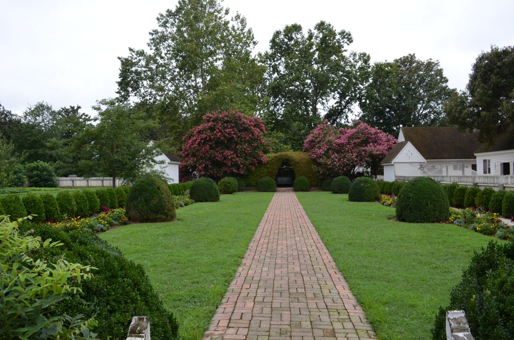 One point perspective view of the Wythe Garden View of