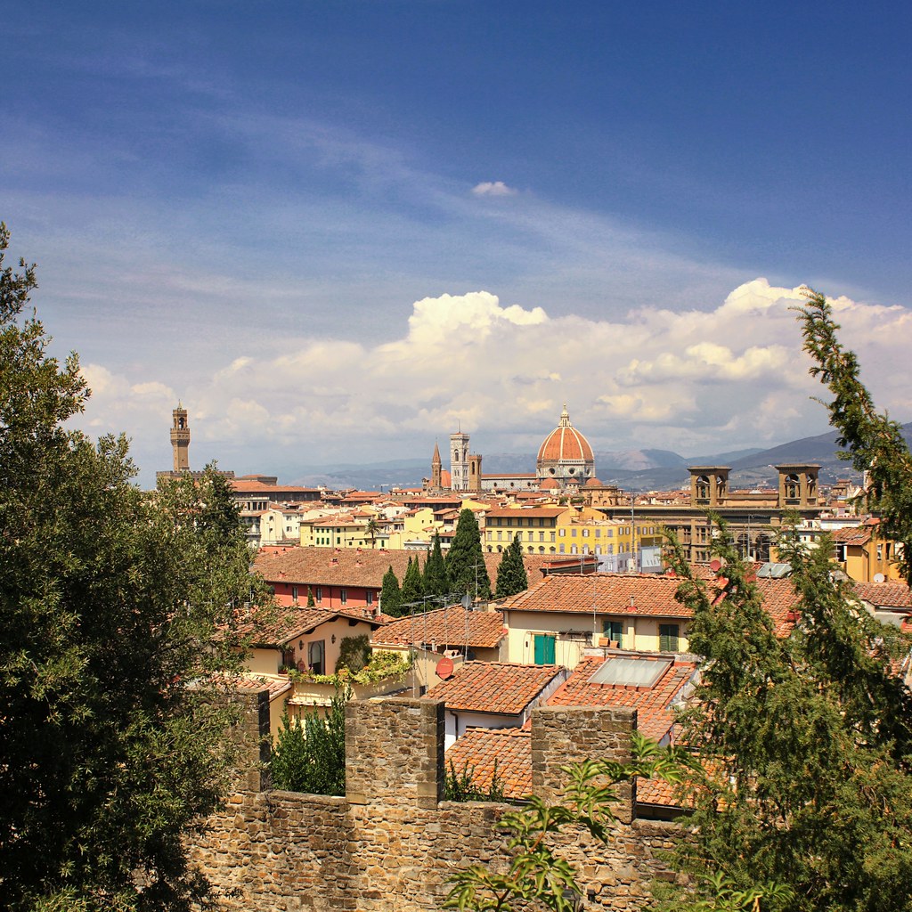 The city walls surrounding Florence © all rights reserved … Flickr