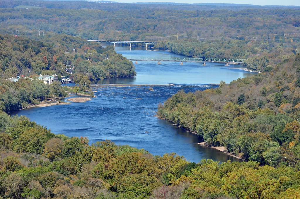 Delaware River The Delaware River, looking north from Bowm… Flickr