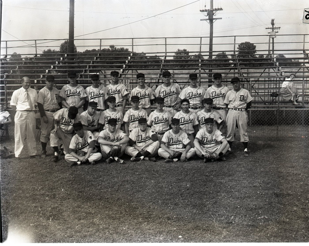Duke University Baseball Team, 1956 Repository Duke Unive… Flickr