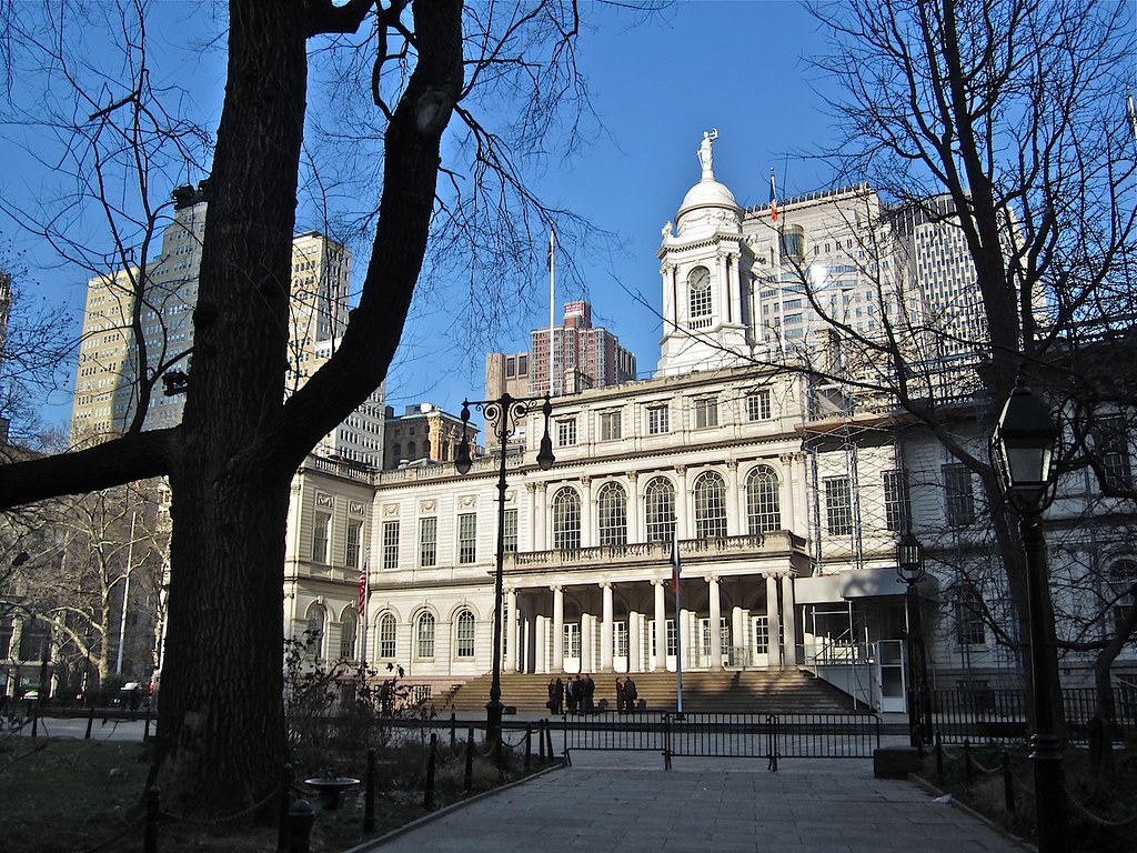 New York City Hall New York City Hall, located in the Civi… Flickr