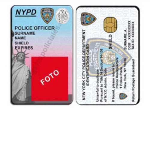 Nypd id card Insigpol Material policial Flickr