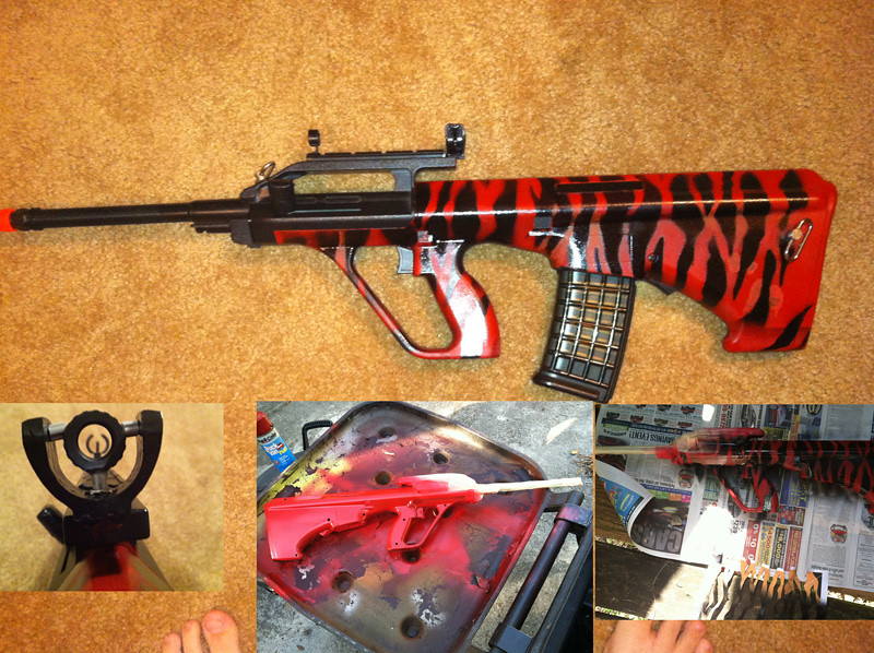 Custom painted airsoft AUG sooooo i got bored and i wanted… Flickr