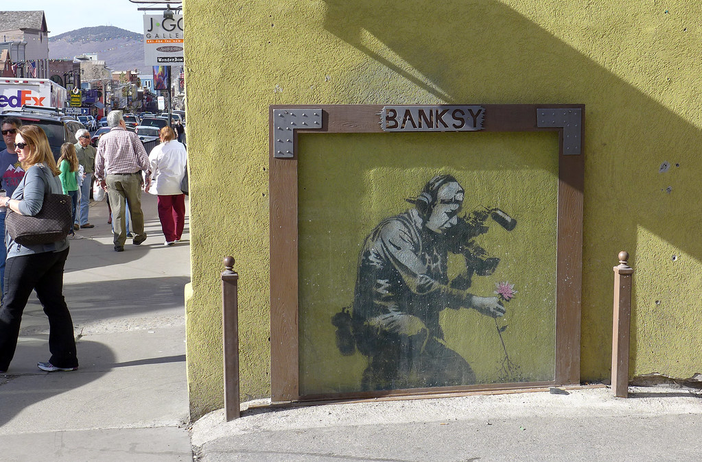 Park City Banksy Park City wall art Michael Simons Flickr
