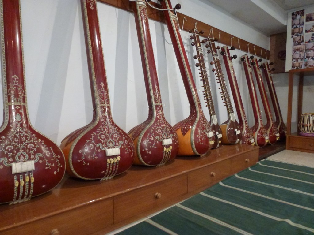 Sitars Sitars at the music room of IITBombay Xavier Serra Flickr