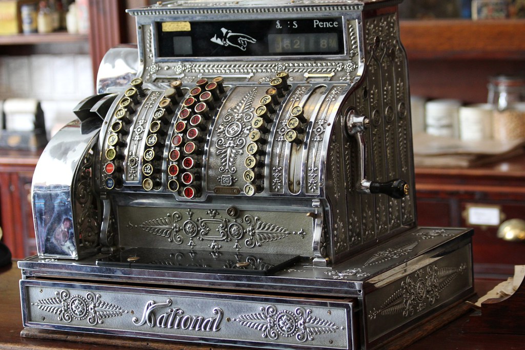 Old cash register An old cash register that is still in us… Chris