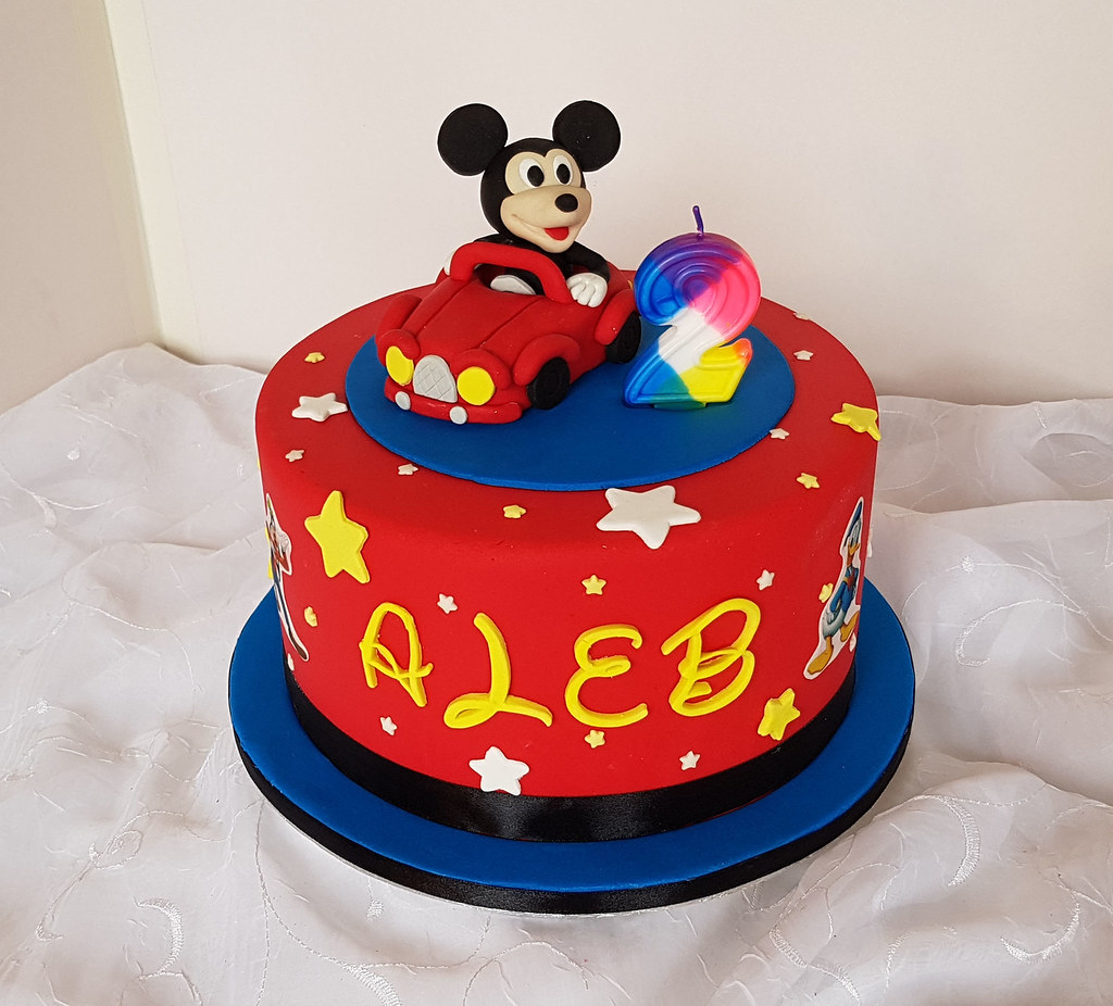 Mickey Mouse with car themed 2nd birthday cake Willi Probst Bakery Flickr