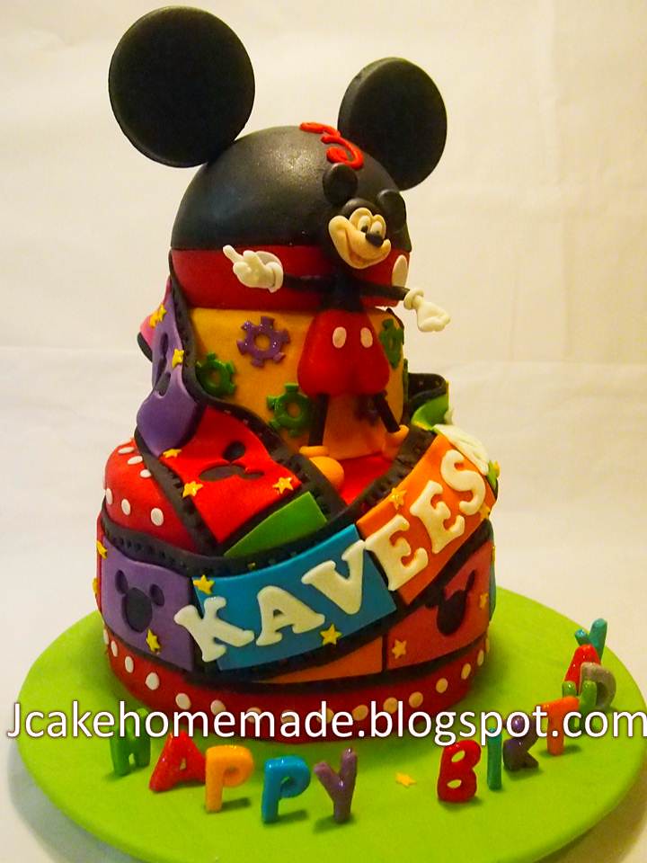 Mickey Mouse birthday cake Happy 3rd birthday Kaveeshan. T… Flickr