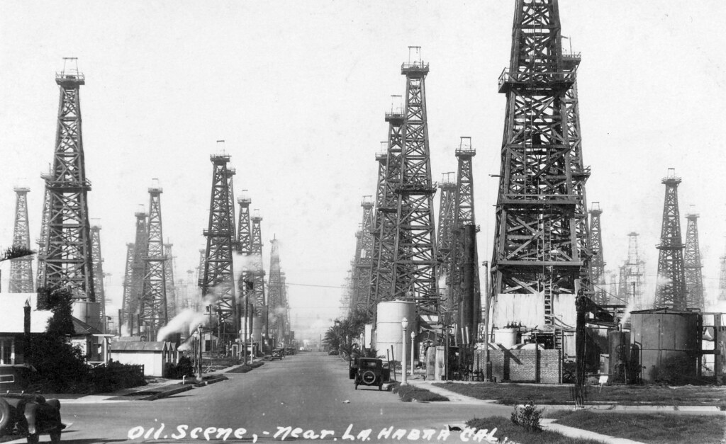 Oil wells near La Habra, 1920s There are no known copyrigh… Flickr