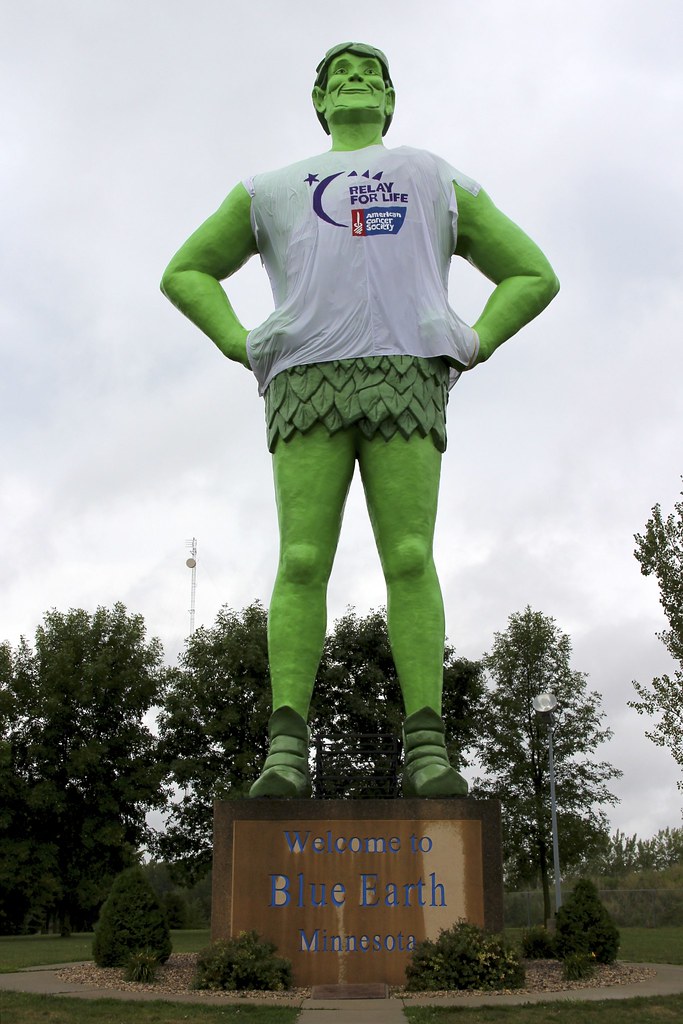Blue Earth, MN Green Giant Statue There are stairs that l… Flickr