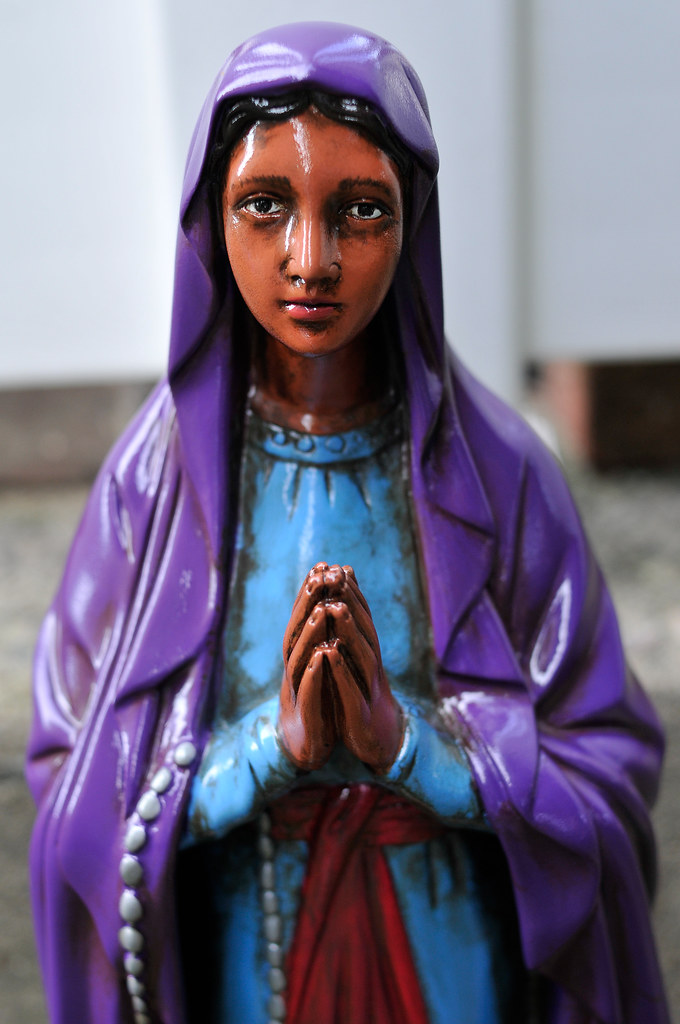 Custom Painted Black Virgin Mary statue Patrick Lentz Flickr