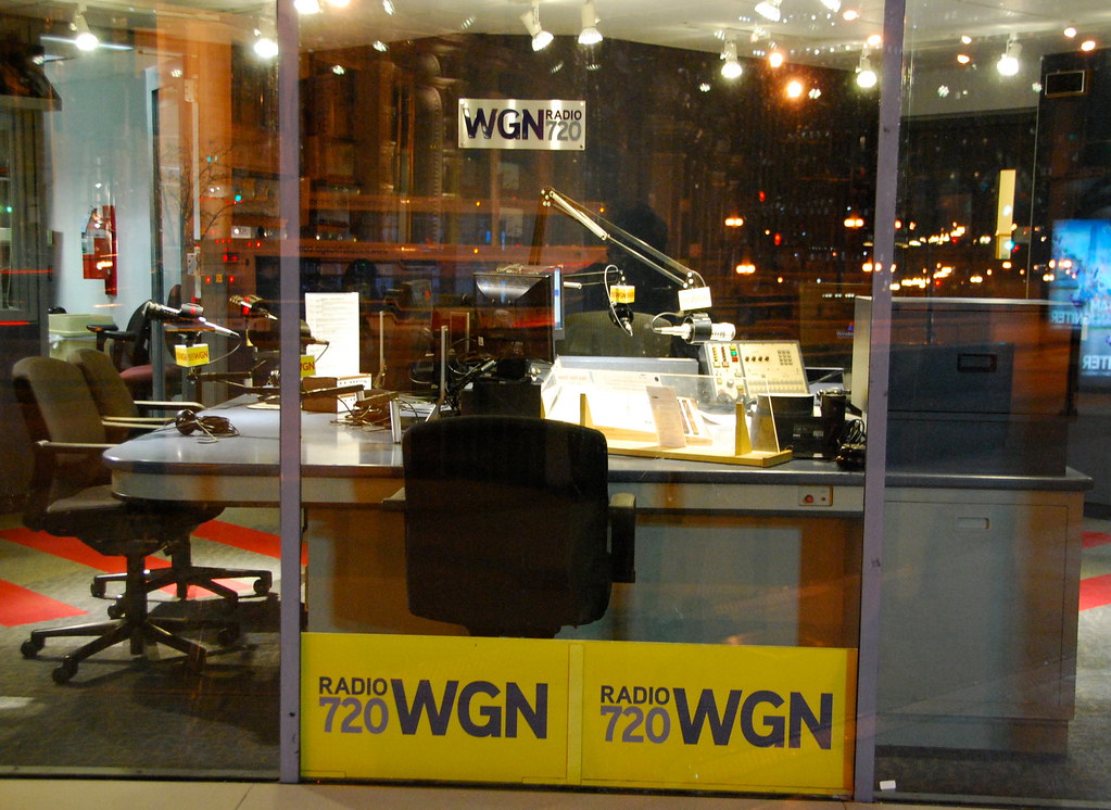 WGN Radio 720 WGN Radio, Tribune Tower, Chicago, IL Adam Fagen Flickr