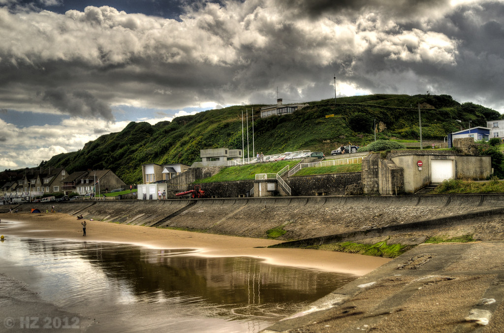 Omaha beach Dog Green sector and German WN72 Vierville… Flickr