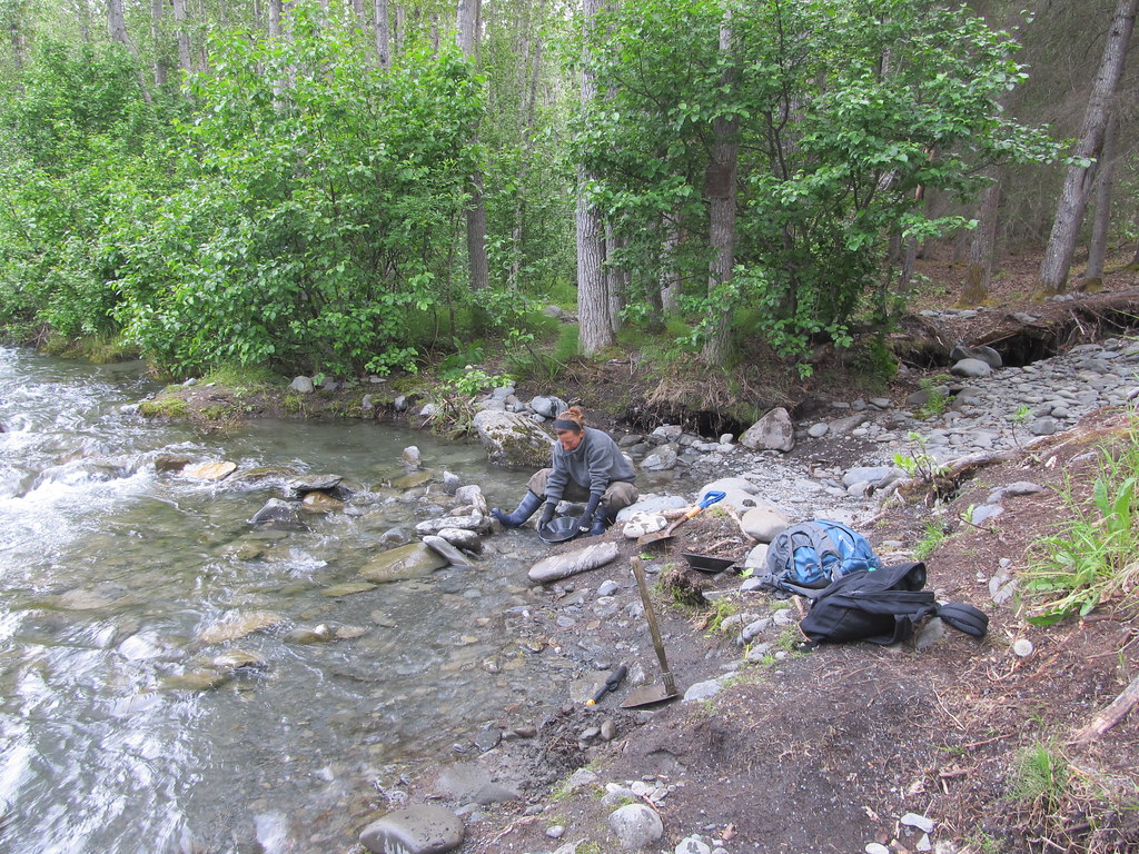 Panning on Resurrection Creek, Hope, Alaska. For gold pros… Flickr
