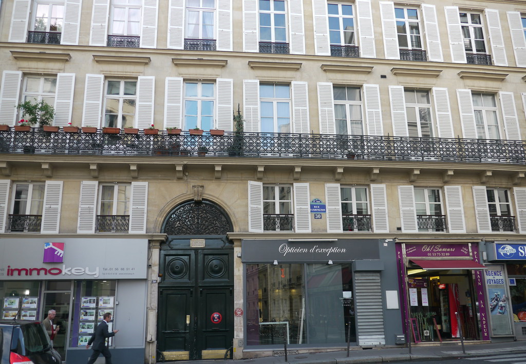 Paris, France n° 30 rue de Washington. Judith Gautier
