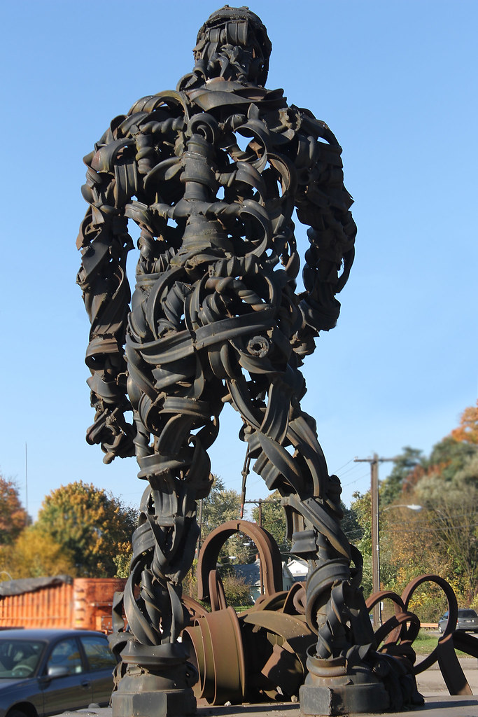 Niles, Ohio "The Steelworker" The iron statue 'The Stee… Flickr
