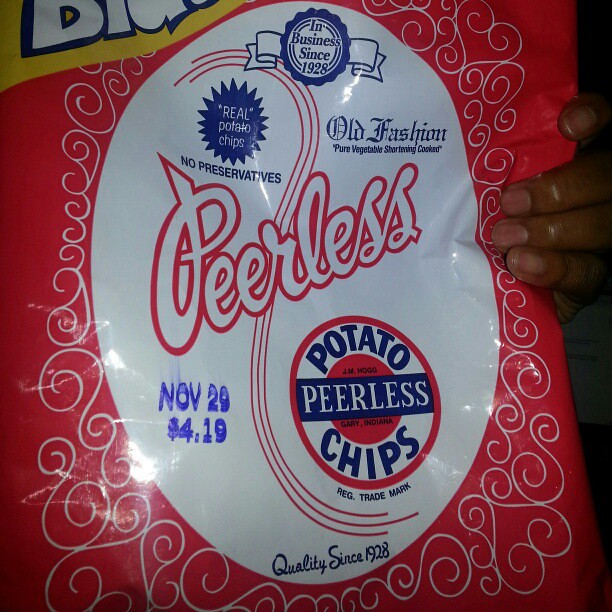 What yall know about peerless potato chips... from Gary