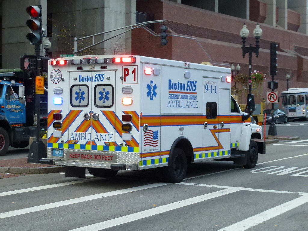Boston EMS Boston EMS Ambulance P1 MB63 Spotted in Boston