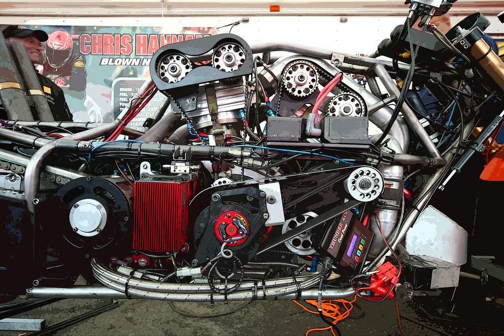 Drag Bike Engine V Twin, supercharged Gordon Calder 6 Million Views