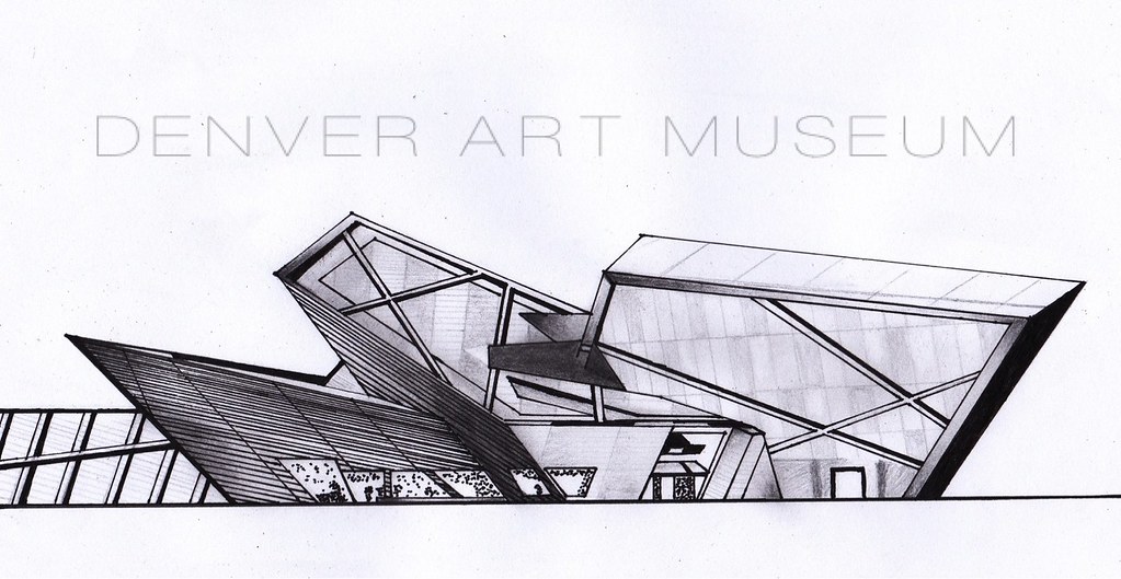Web explore need a hotel room in denver? Denver Art Museum (side view) This is my next drawing, Den… Flickr