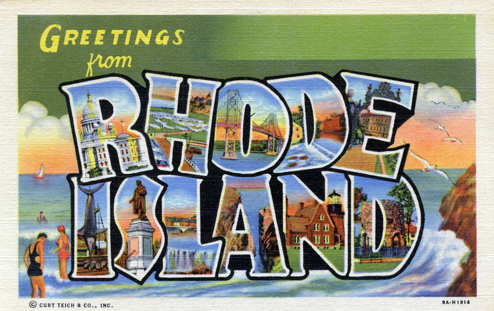 Greetings from Rhode Island Large Letter Postcard Flickr
