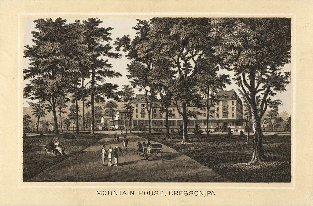 Pennsylvania Railroad scenery Mountain House, Cresson (Pa… Flickr