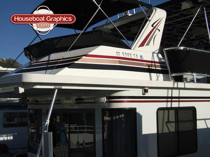 houseboatgraphicsboatstripetapevinyldecals Houseboat… Flickr