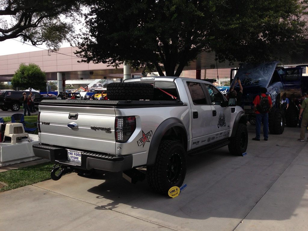 Folding Truck Bed Cover on an F150 Raptor at SEMA Flickr