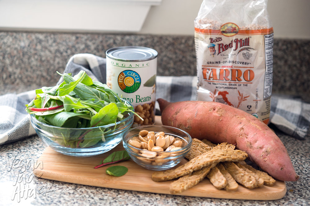 Fall Farro Protein Bowl Vegan Yack Attack