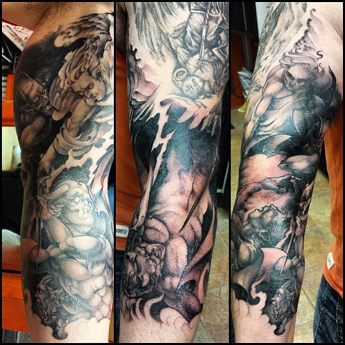 Adding on a little war in heaven to his sleeve. We'll rewo