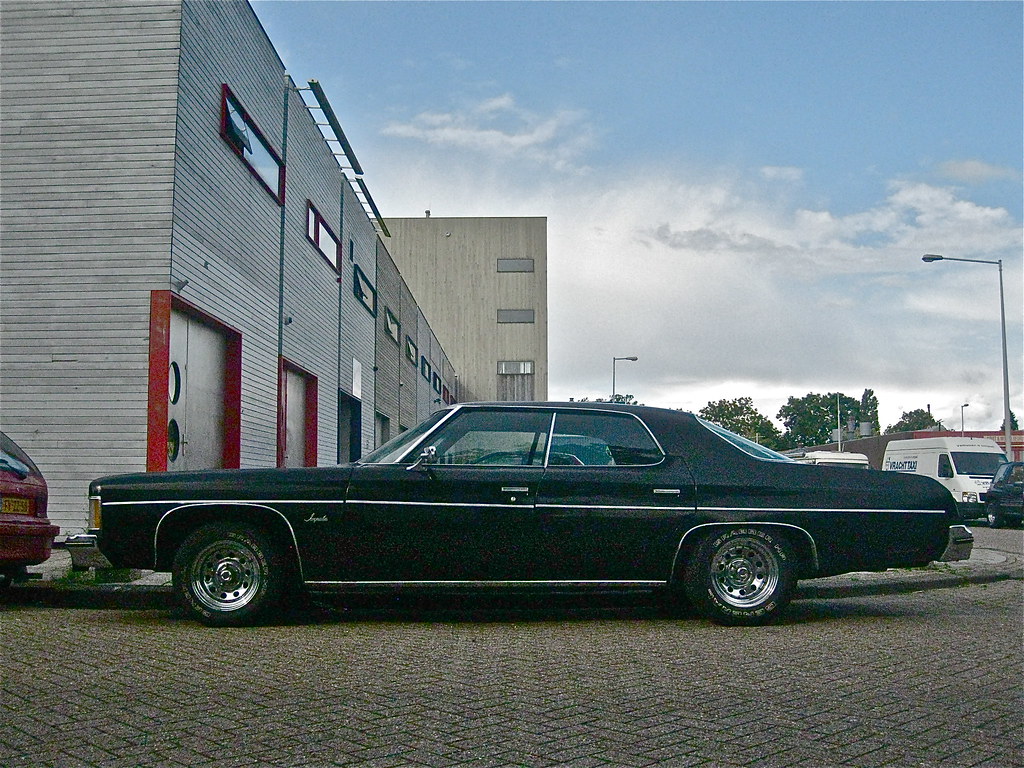1974 CHEVROLET Impala 4door Sedan This black Impala from … Flickr