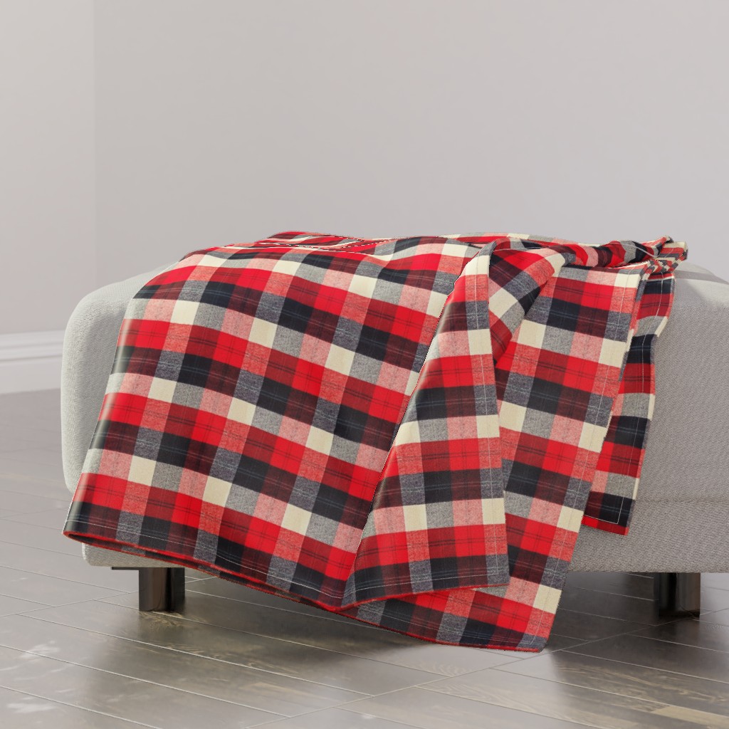 Lumberjack Flannel Buffalo Plaid Red Blanket Shutterfly