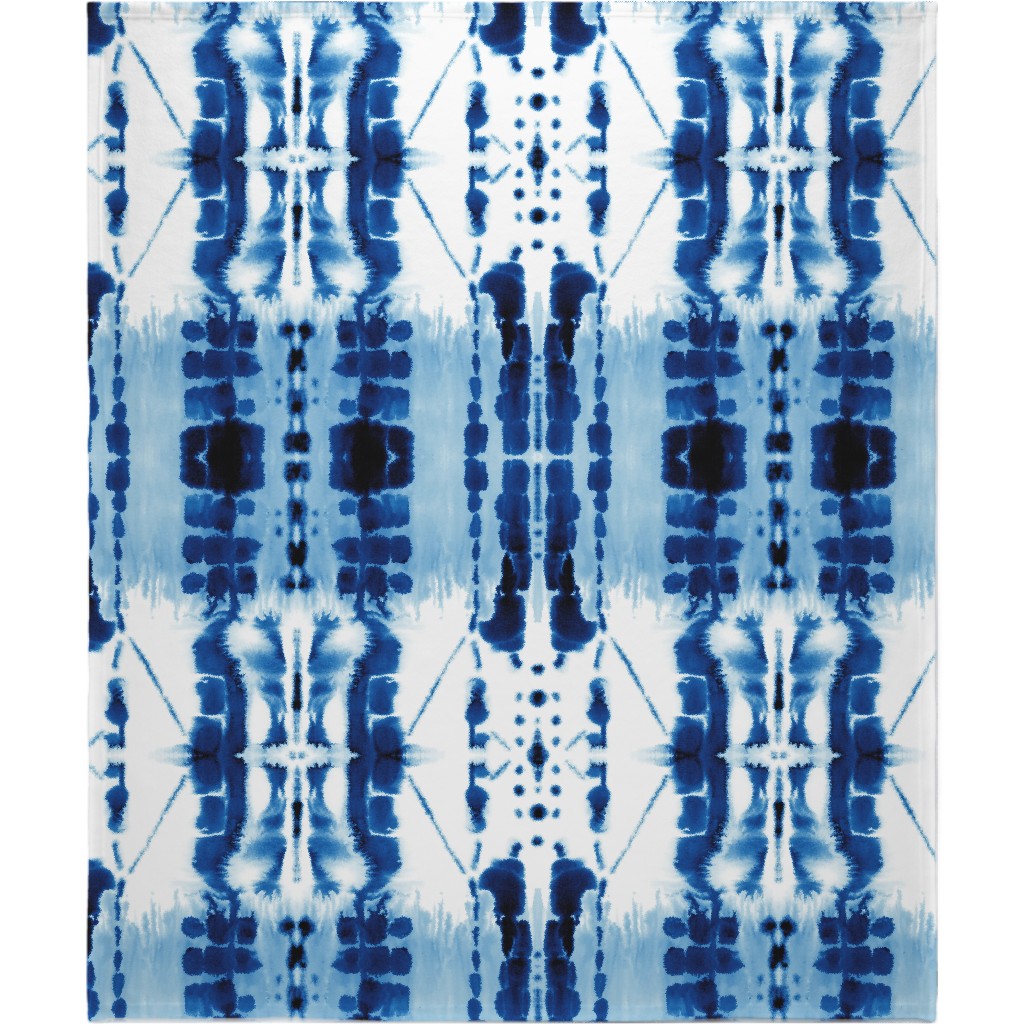 Paradigm Watercolor TieDye Blue Blanket Shutterfly