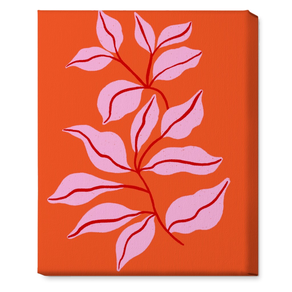 Leaf Dance Red and Pink Wall Art Shutterfly
