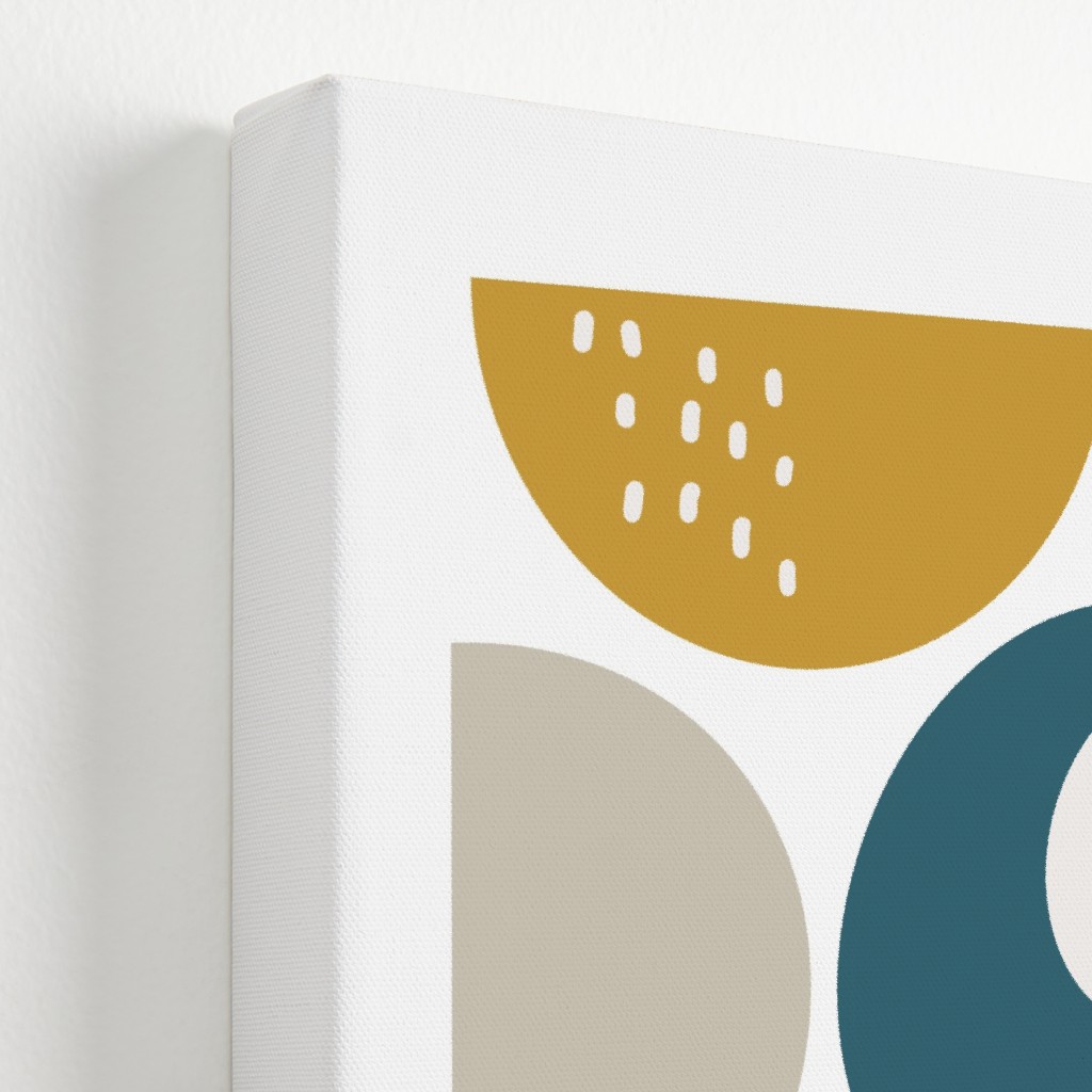 Abstract Floral Yellow and Blue Wall Art Shutterfly