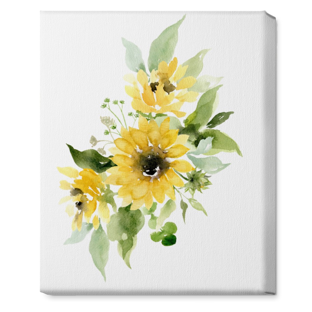 Sunflowers Watercolor Yellow Wall Art Shutterfly