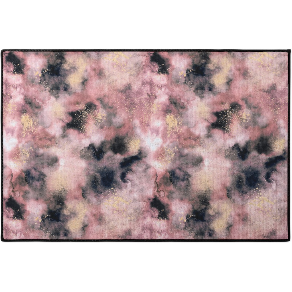 Abstract Floral Watercolor Multi Door Mat Shutterfly