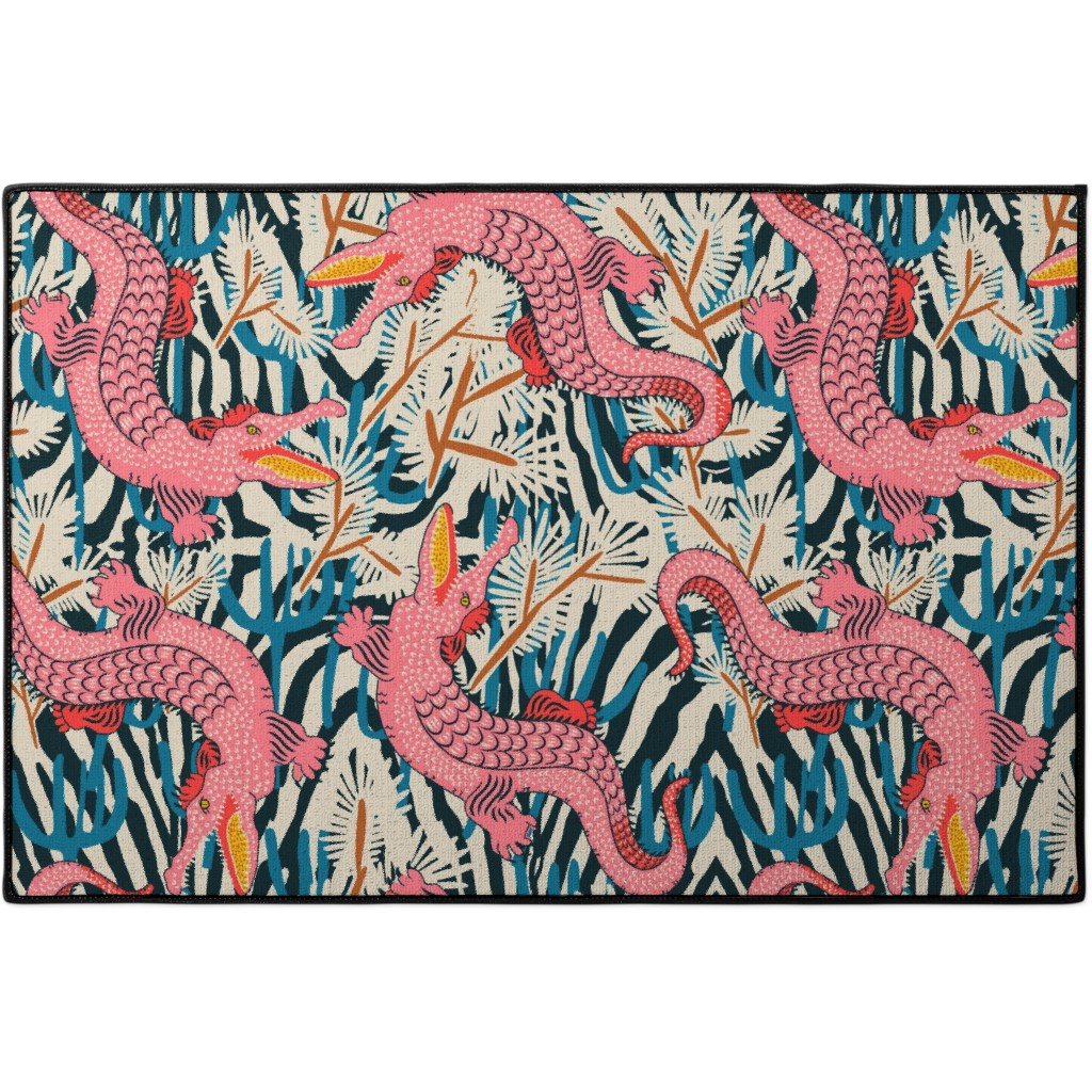 Bazaar Cosmic Gator MultiColor Door Mat Shutterfly