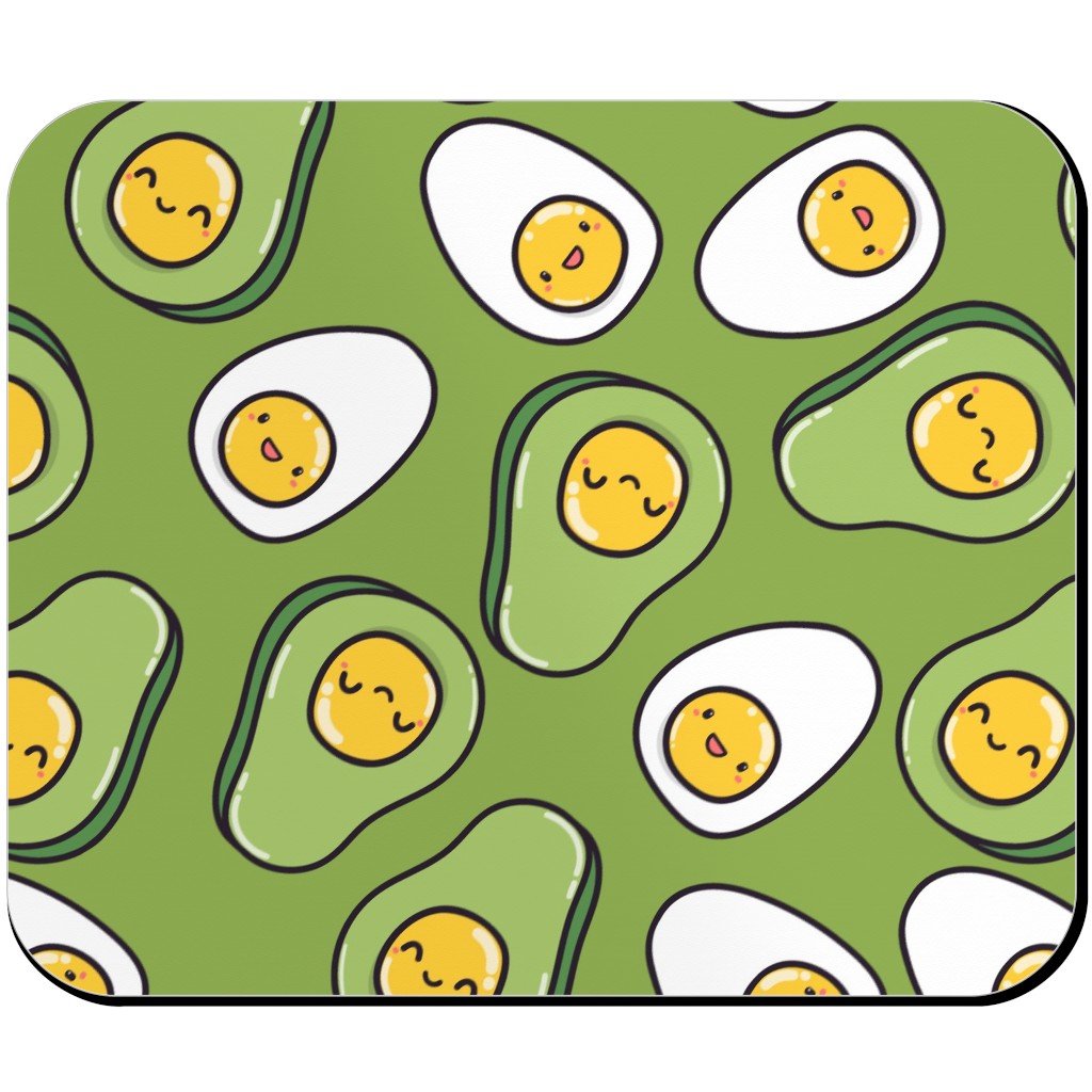 Cute Egg and Avocado Green Mouse Pad Shutterfly