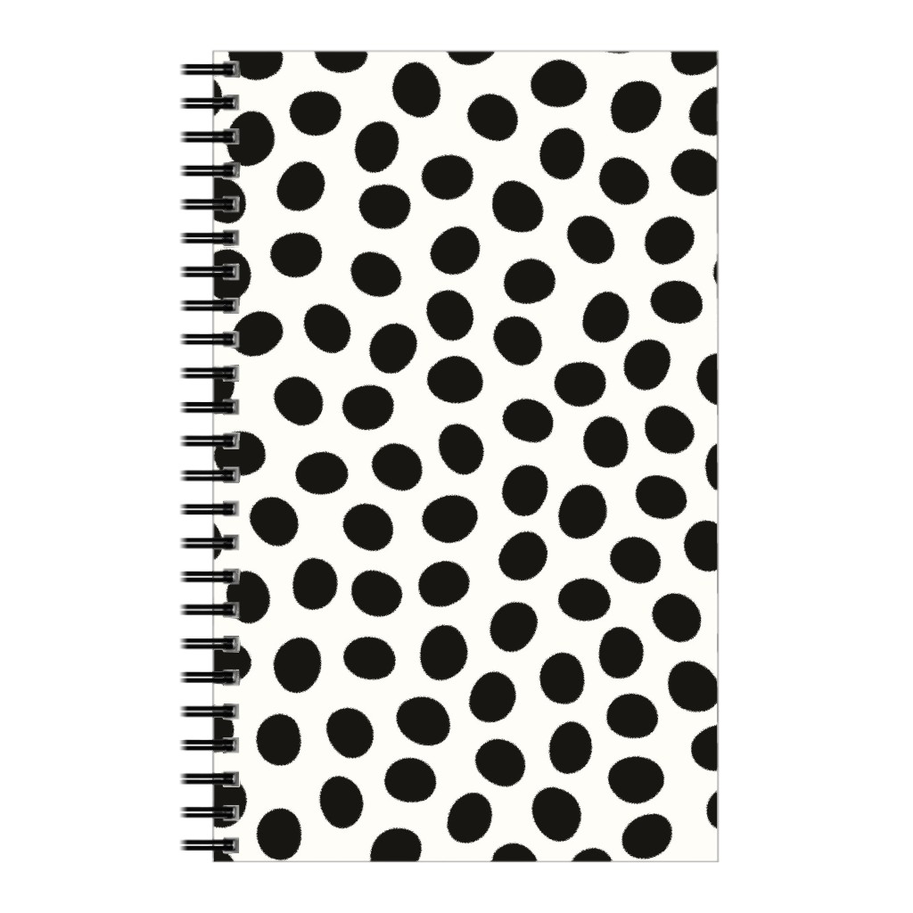 Dots Black and White Notebook Shutterfly
