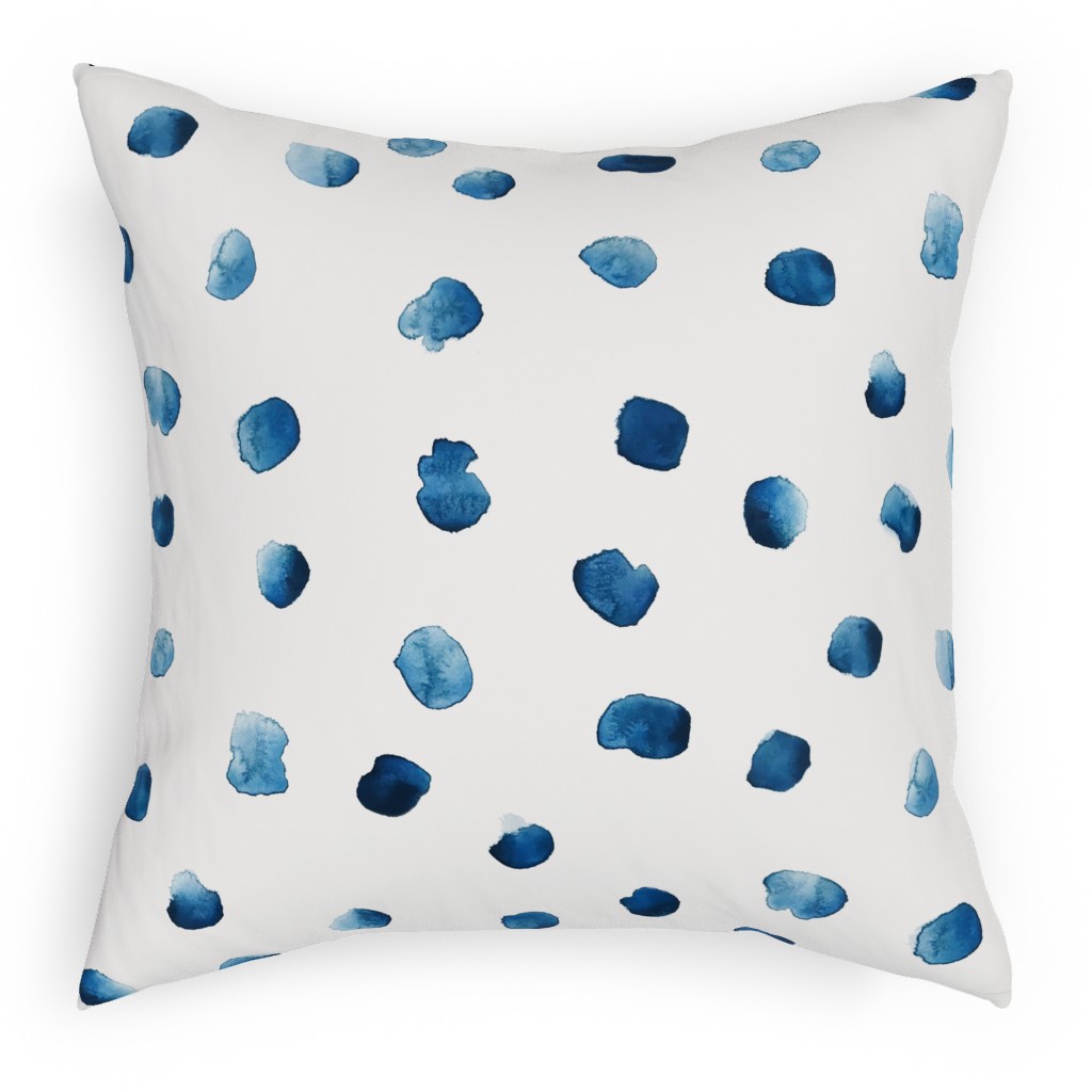 Blue Spots on White Pillow Shutterfly