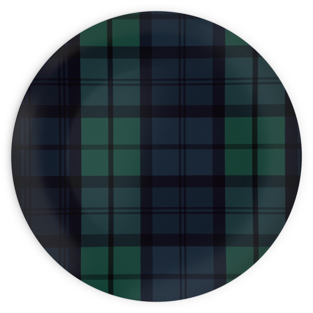 Dark Green Plaid Plates Shutterfly