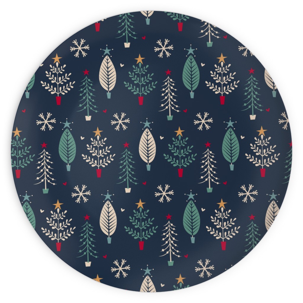Blue Christmas Plates Shutterfly