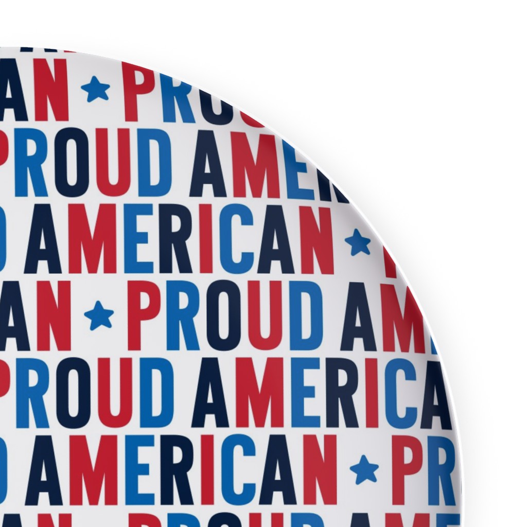 Proud American Red White and Blue Plates Shutterfly