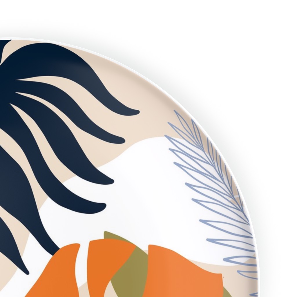 Tropical Foliage Natural Retro Multi Salad Plate Shutterfly