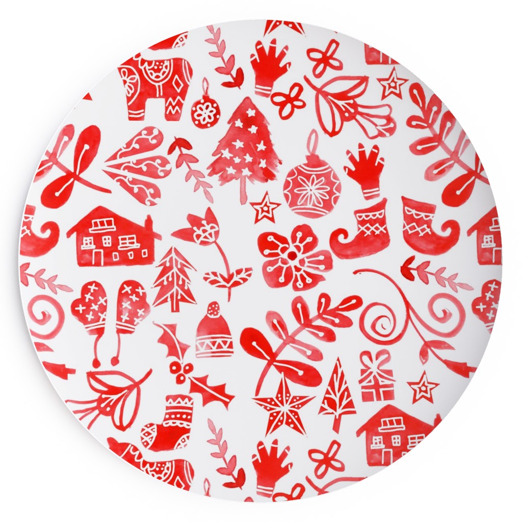 Red Plastic Plate Shutterfly