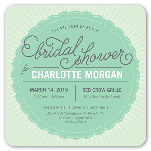 Charming Teapot 5x7 Invitation Bridal Shower Invitations Shutterfly